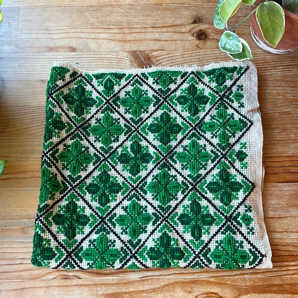 Vintage Wall Decor Vintage Needlepoint Fabricartwork Poshmark